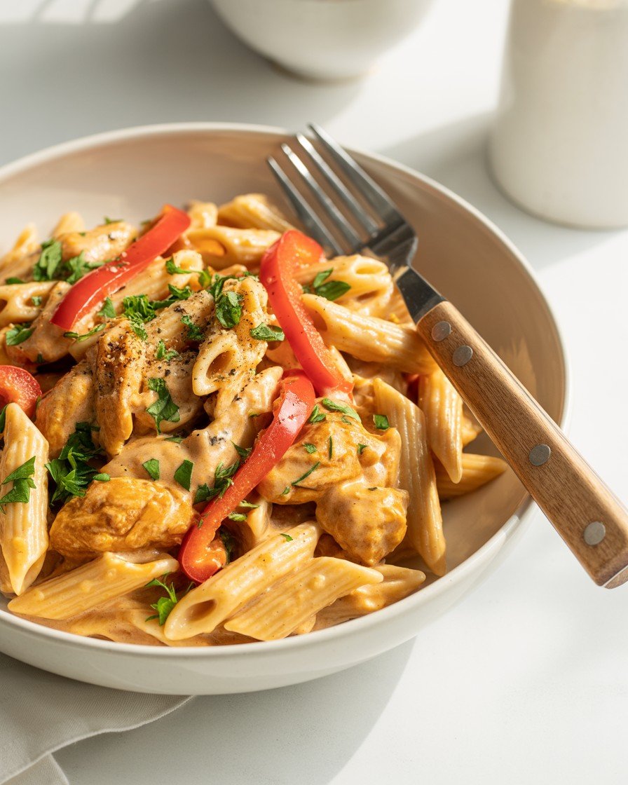 Cashew Cream Cajun Chicken Pasta – Dairy Free!