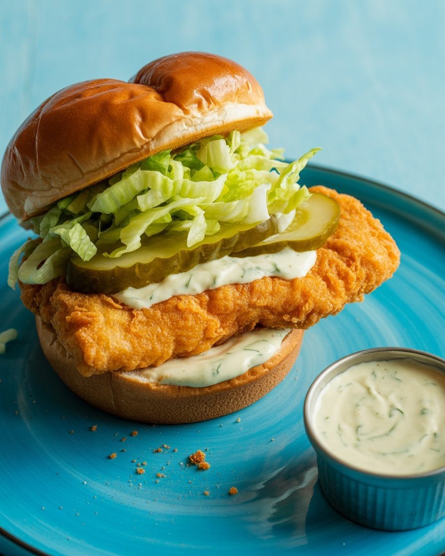 Fried Cod Fish Sandwich