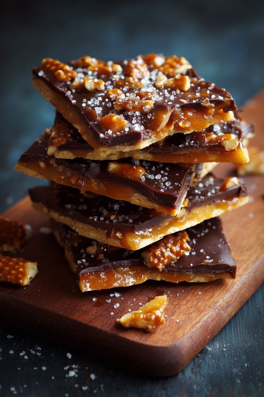 5-Ingredient Christmas Crack with Saltine Toffee