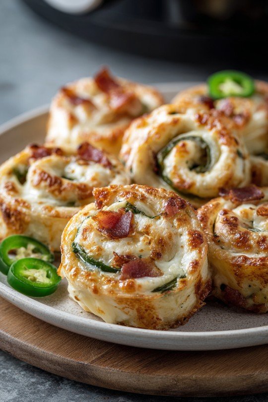 Air Fryer Jalapeno Popper Pinwheels