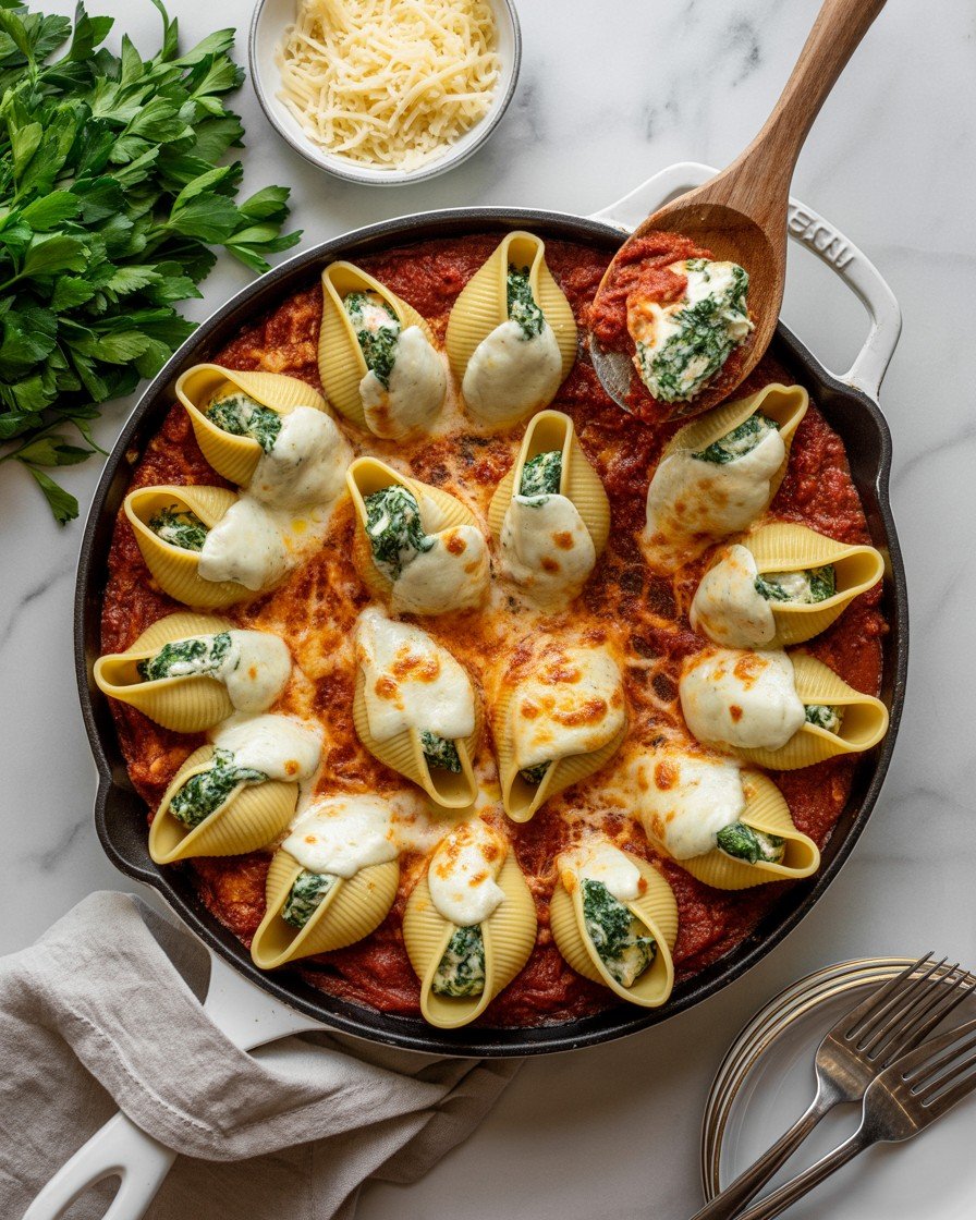 Backed Stuffed Shells