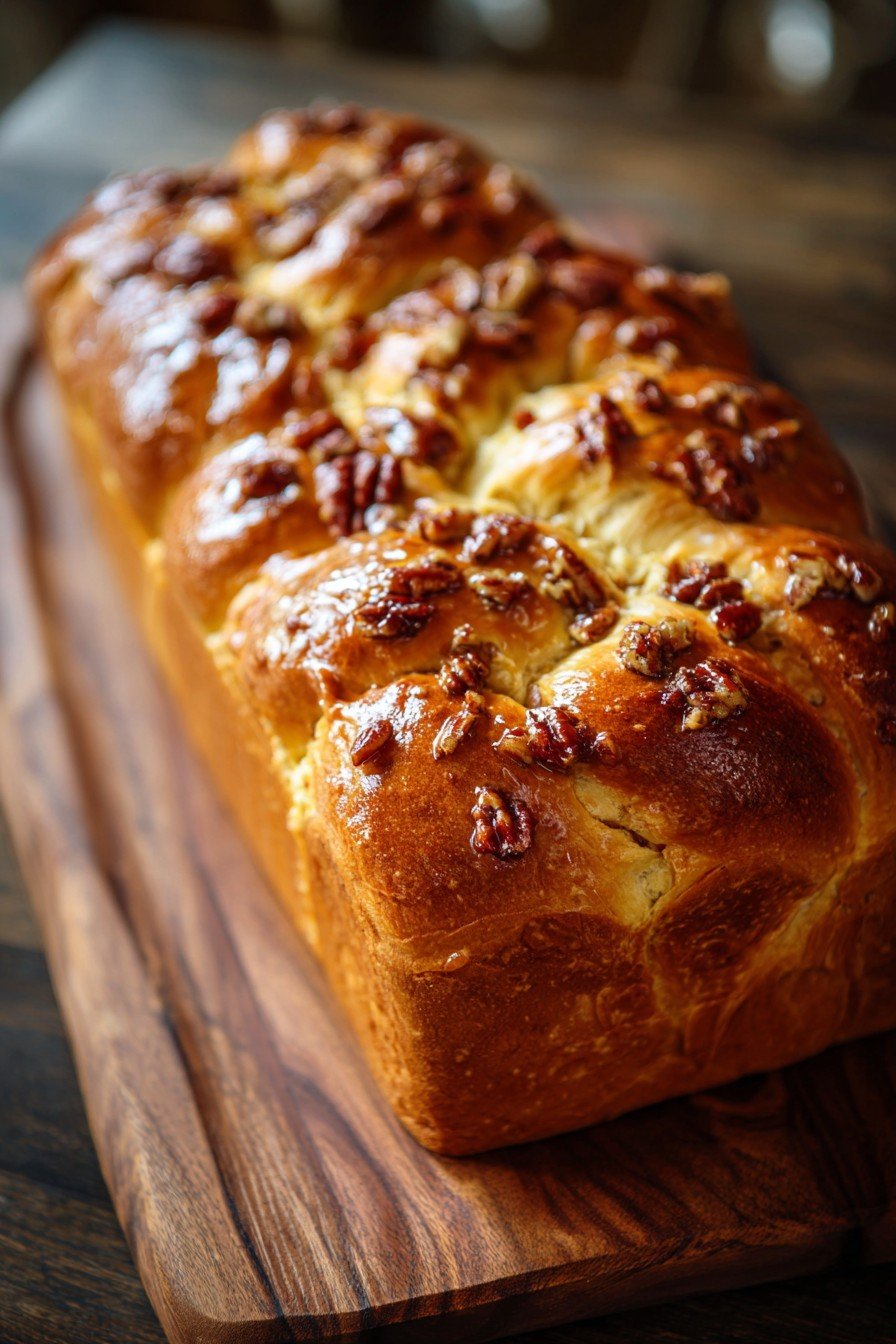 Brioche or Challah Maple Pecan Bake