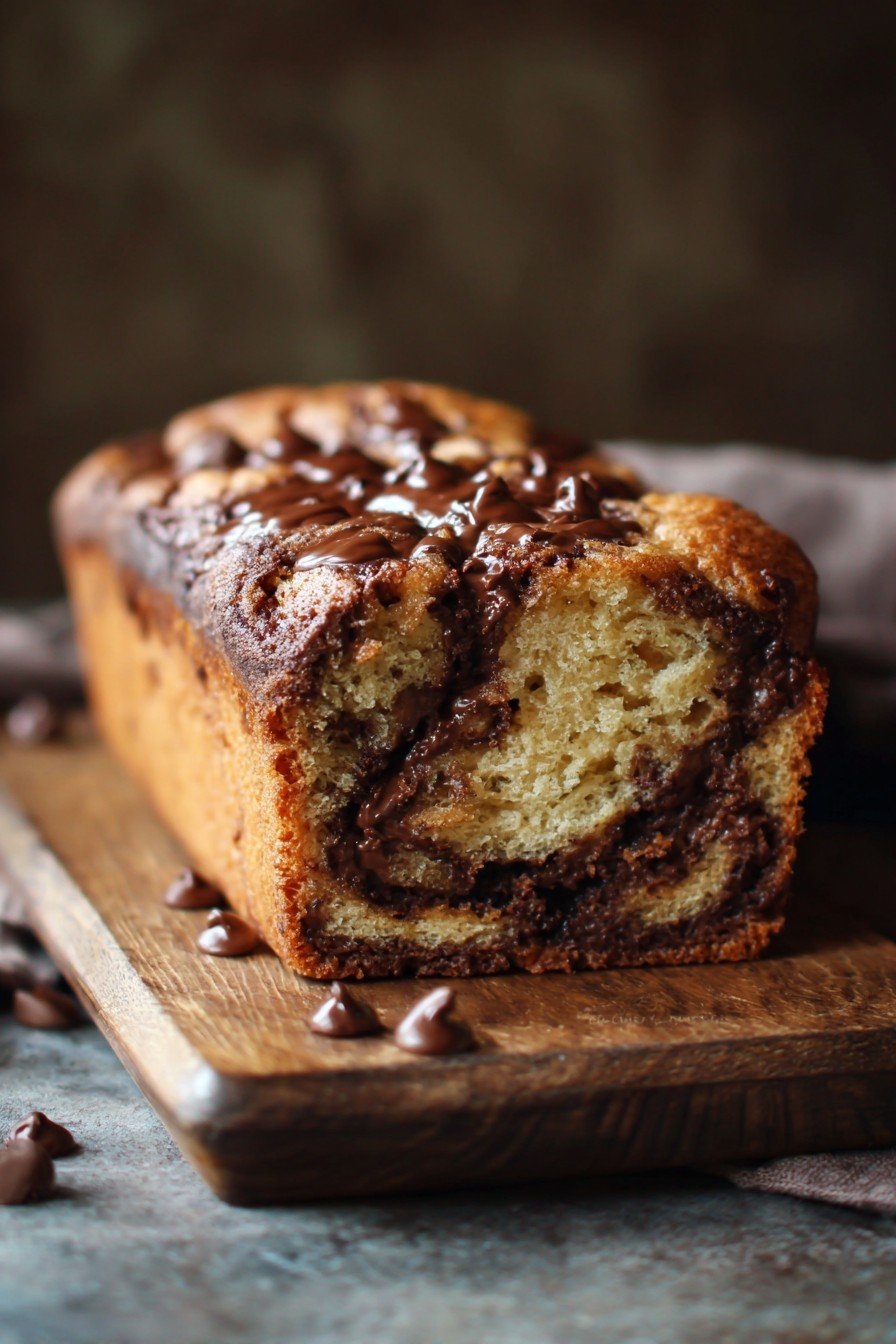 Chocolate Chip & Nutella Swirl Bake