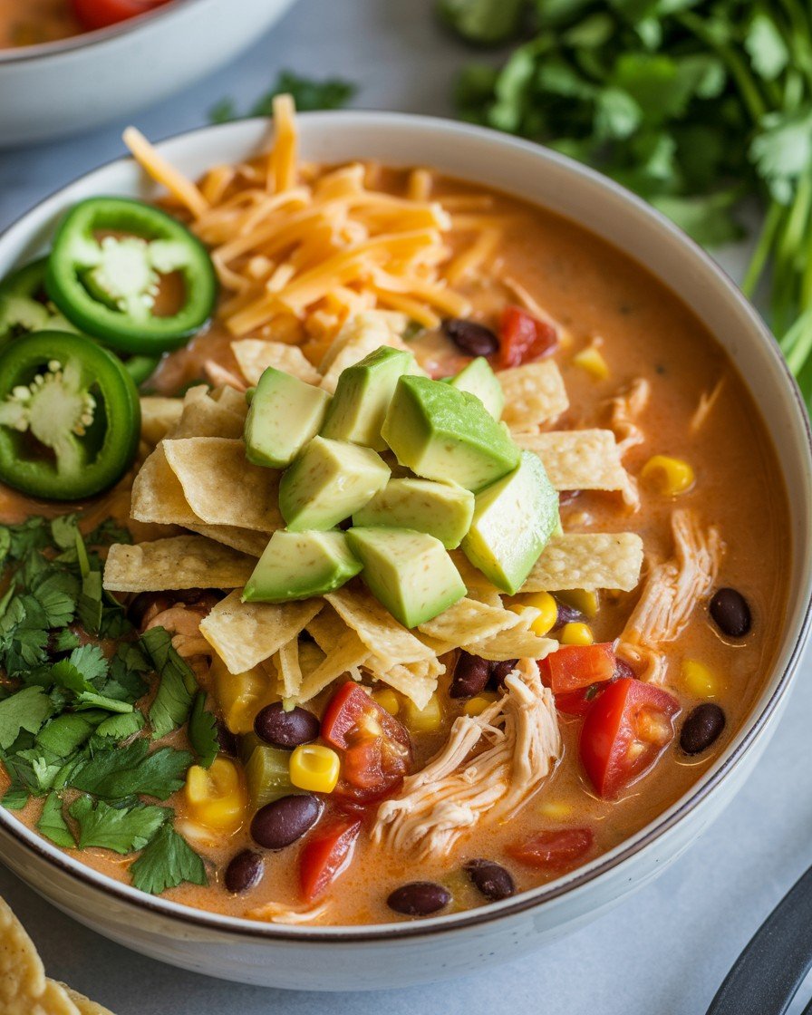 Creamy Chicken Tortilla Soup