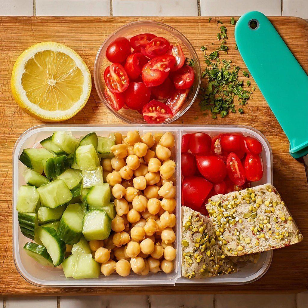 Easy Chickpea Salad Lunch Box