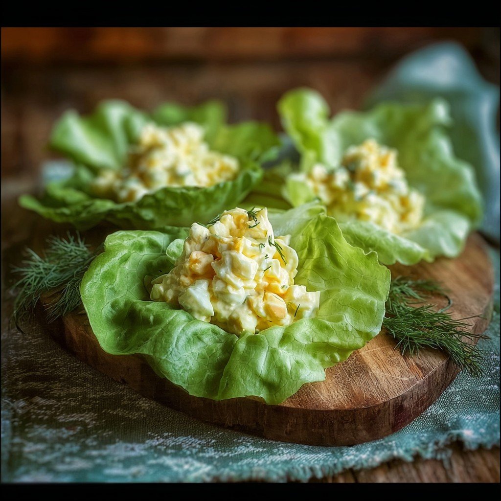 Egg Salad Lettuce Wraps