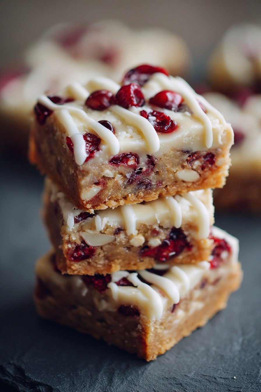 Homemade Cranberry Bliss Bars Just Like Starbucks