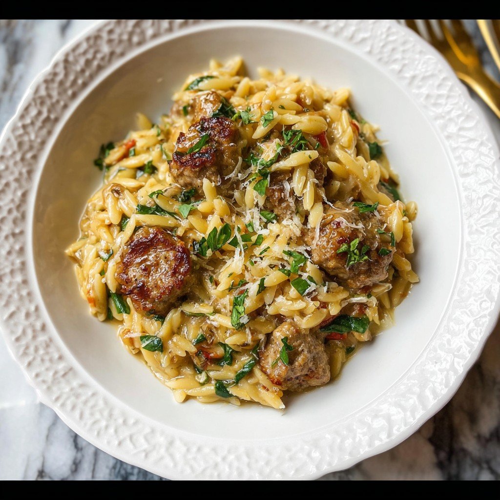 Italian Sausage Orzo