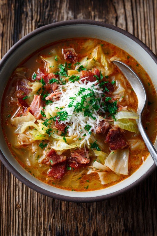 Loaded Cabbage Soup
