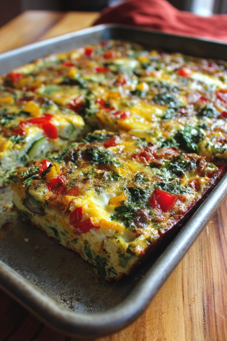 Sheet Pan Frittata with Veggies