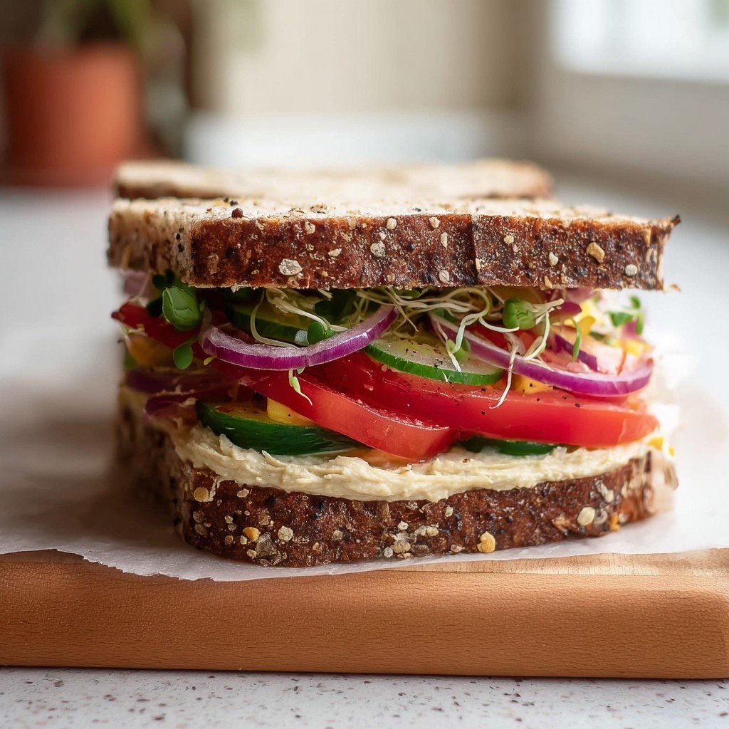 Veggie & Hummus Sandwich