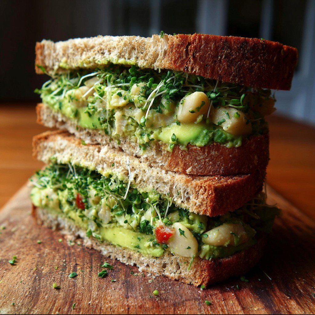 White Bean & Avocado Sandwich