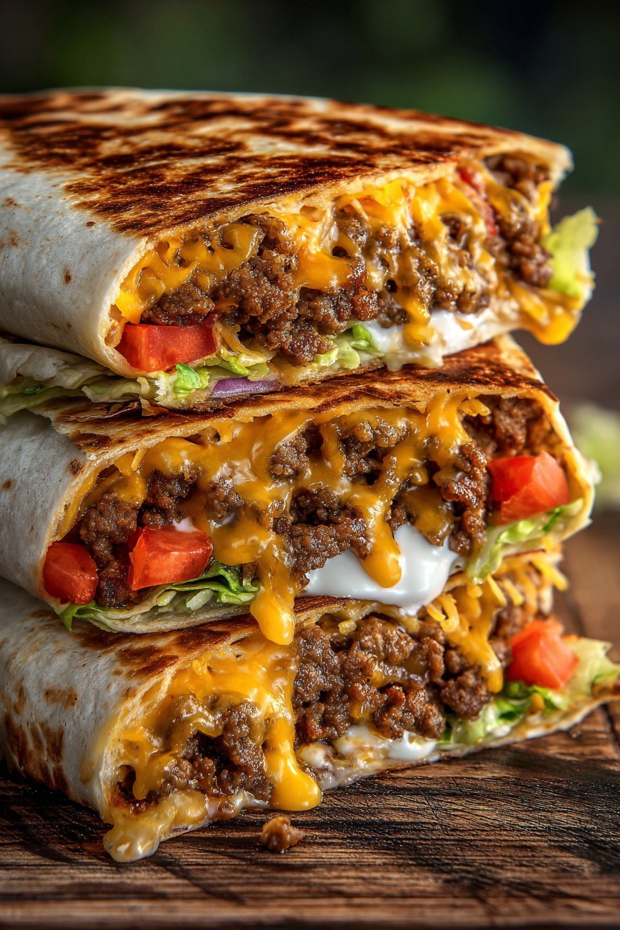 Cheeseburger Crunch Wrap