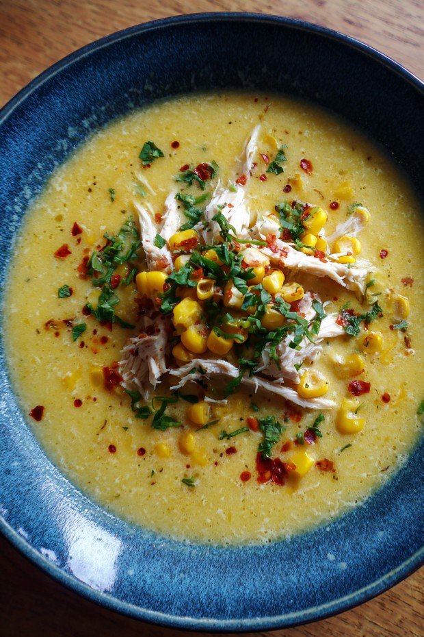 Chicken and sweetcorn soup