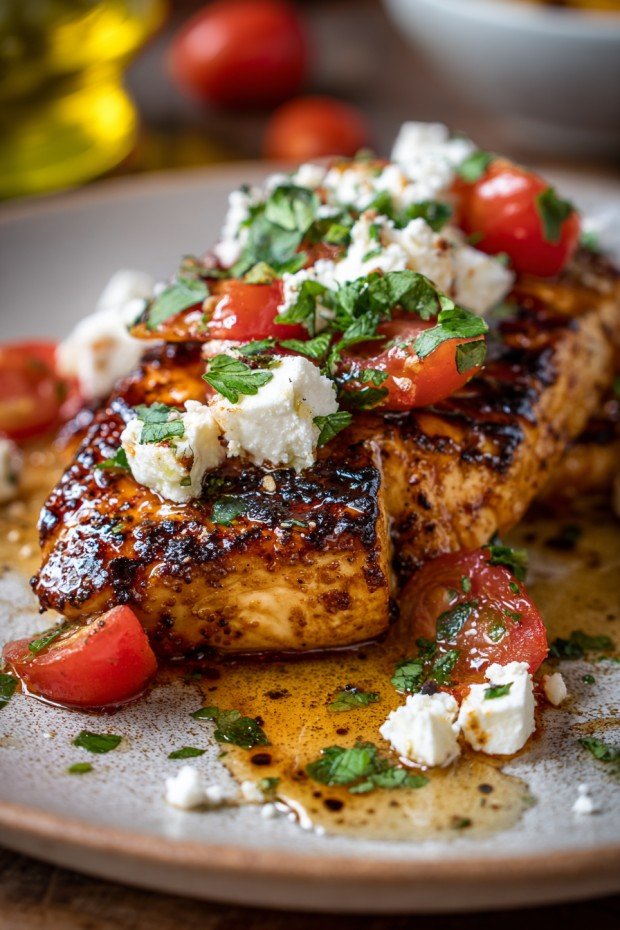Hot Honey Infused Feta Chicken