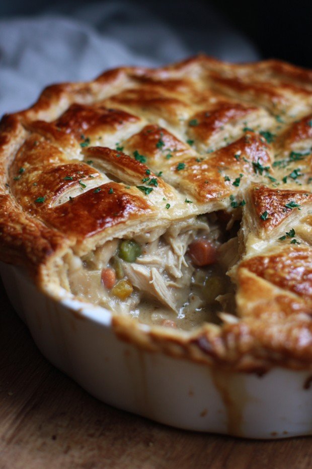 One-pan country chicken pie