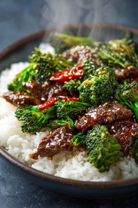 Sesame Beef and Broccoli