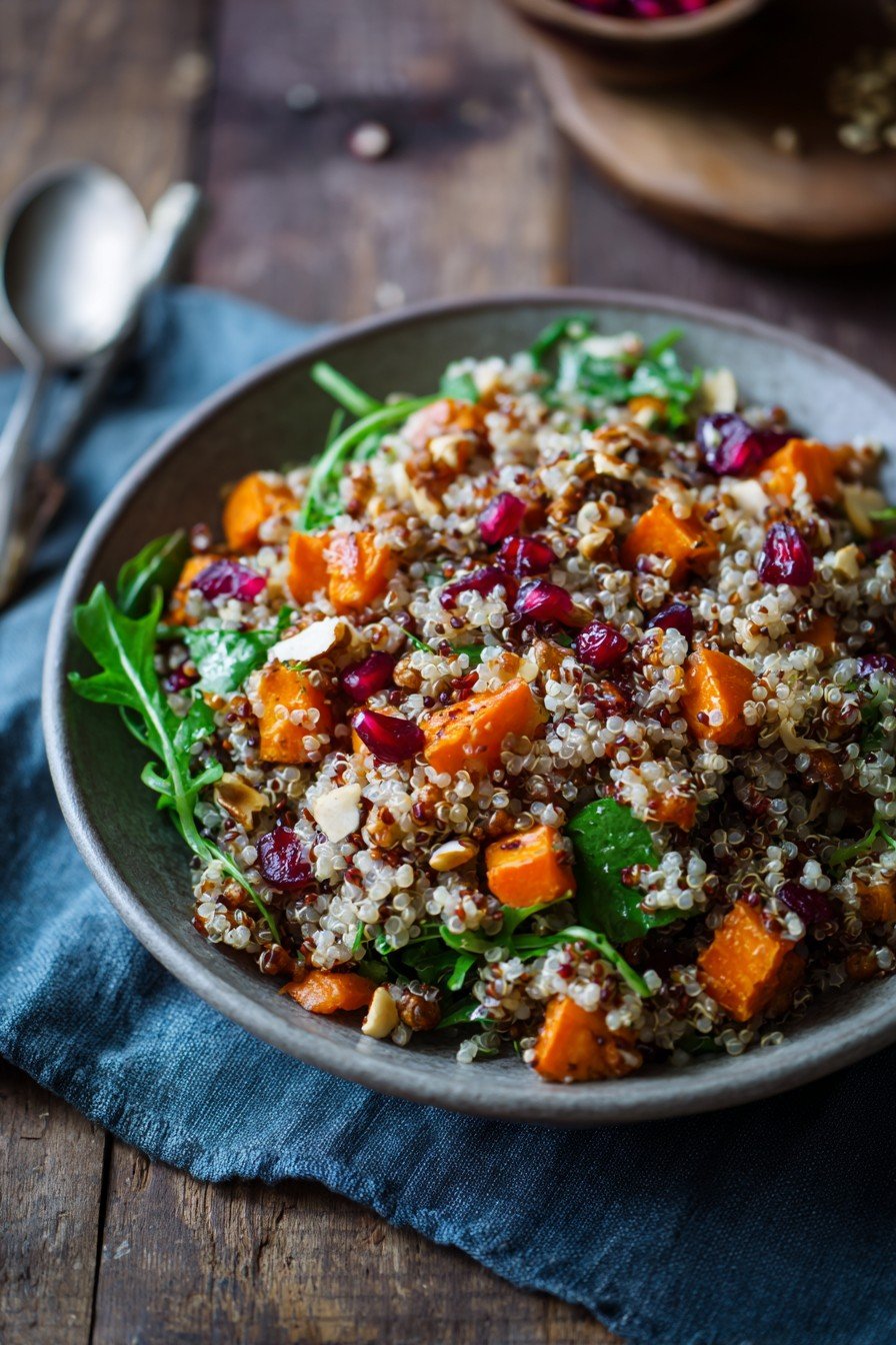 Apple Sweet Potato Quinoa Salad