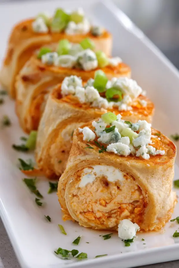 Buffalo Chicken Roll-Ups Recipe
