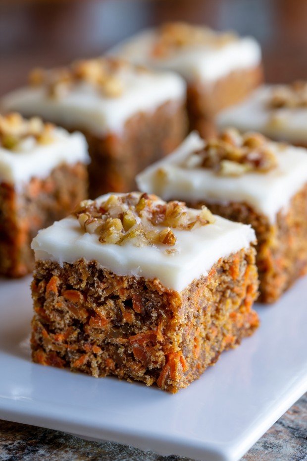Carrot Cake Bars | Easy Dessert Recipe