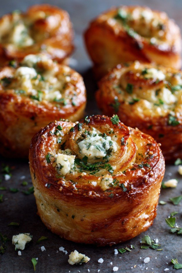 Cheesy Garlic Cruffins: Quick Fall Appetizer for Garlic Lovers