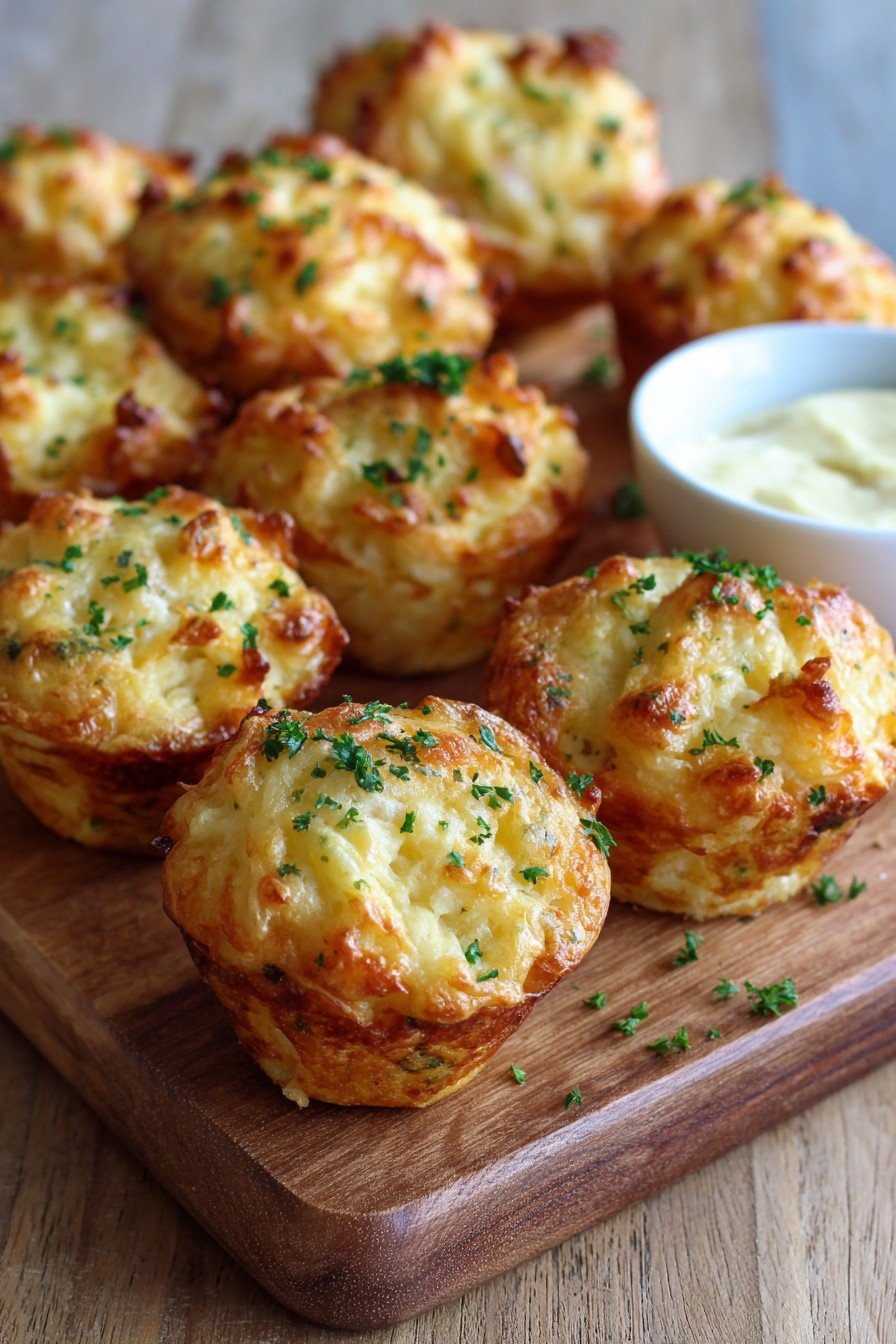 Cheesy Mashed Potato Puff Bites