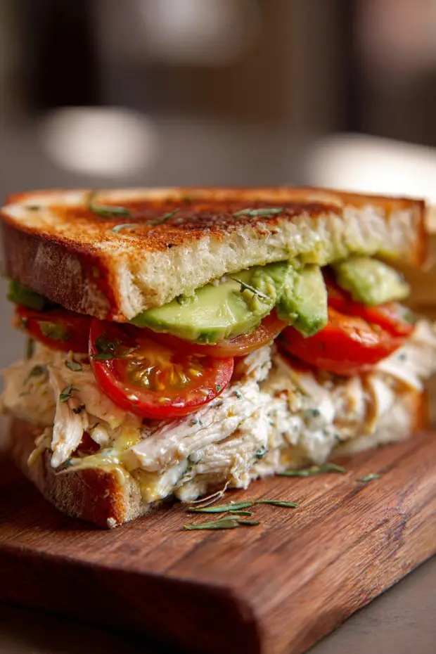 Chicken Avocado Melt Sandwich