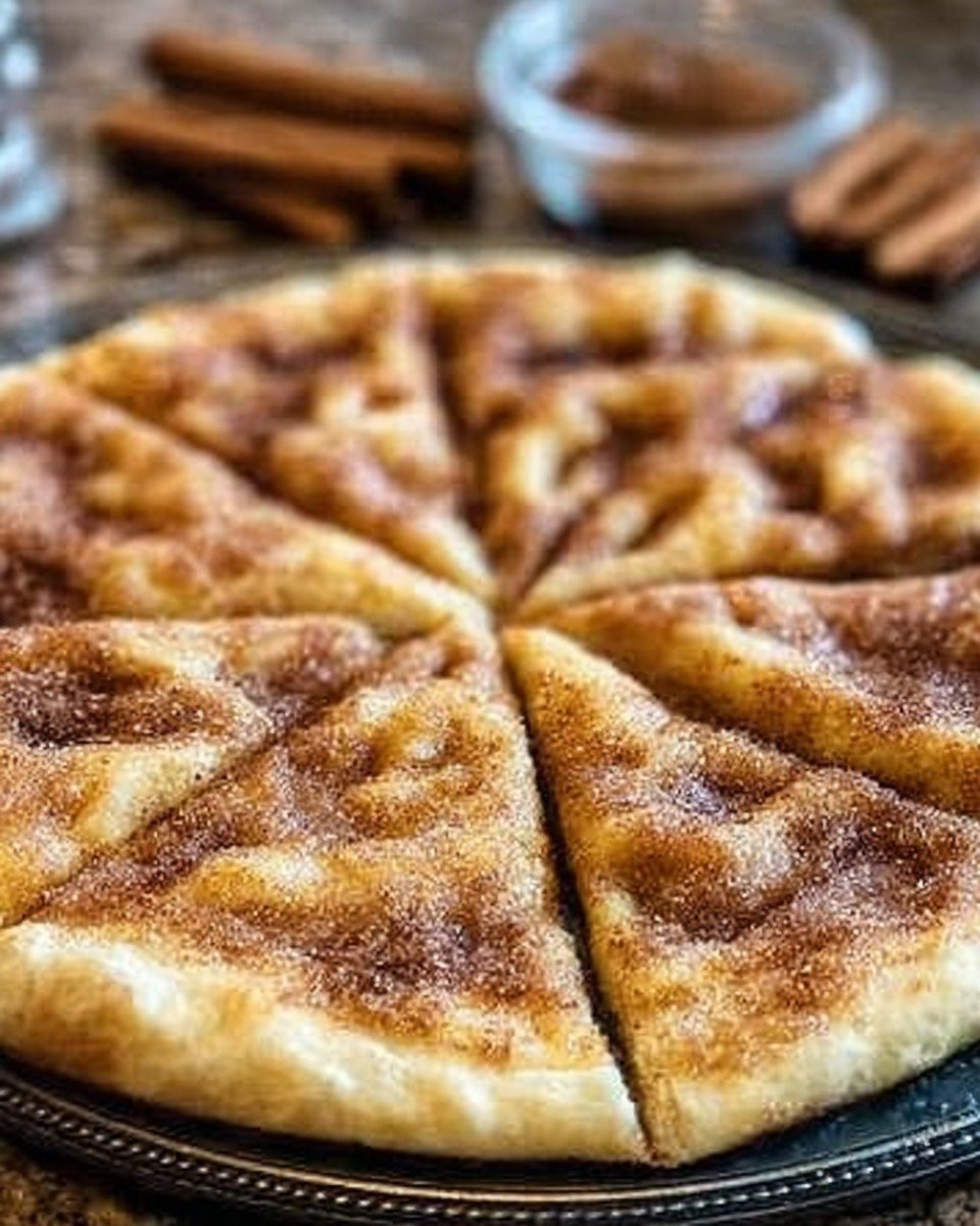 Cinnamon Sugar Dessert Pizza