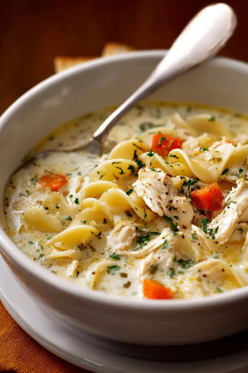 Creamy Chicken Noodle Soup