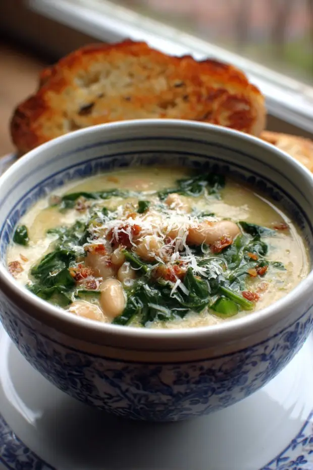 Creamy White Bean Escarole Soup