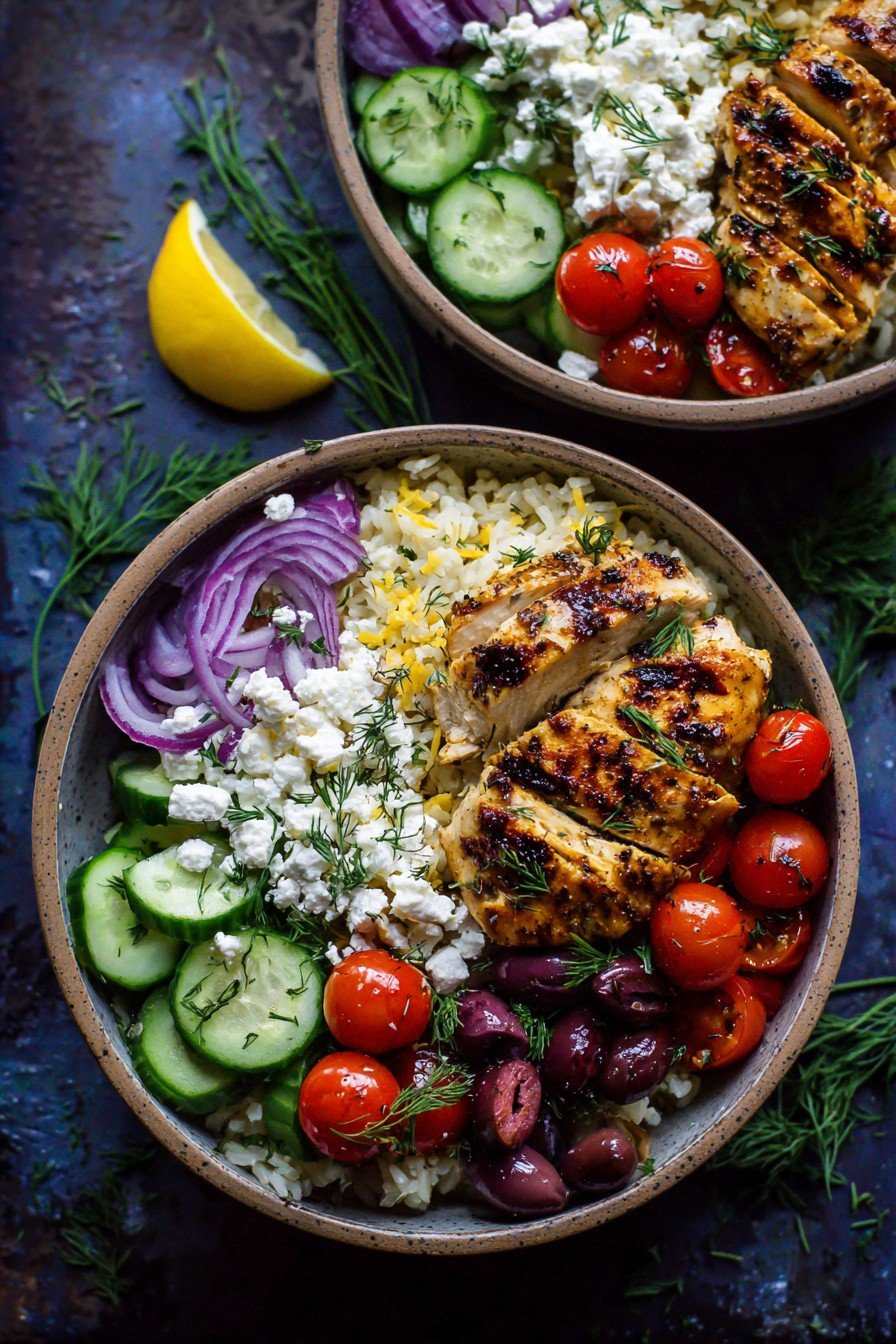 Greek Chicken Bowls
