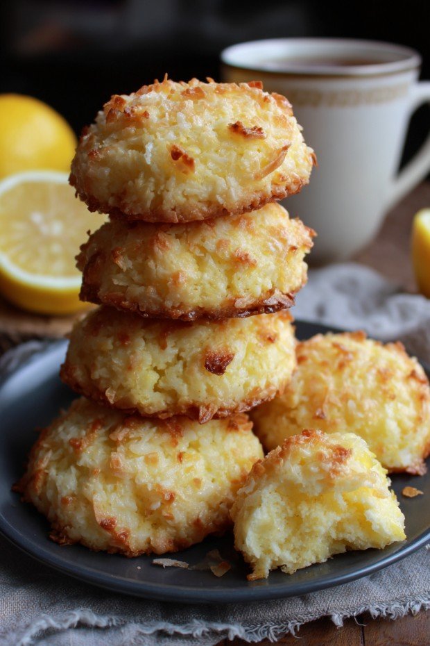 Lemon Coconut Cheesecake Cookies