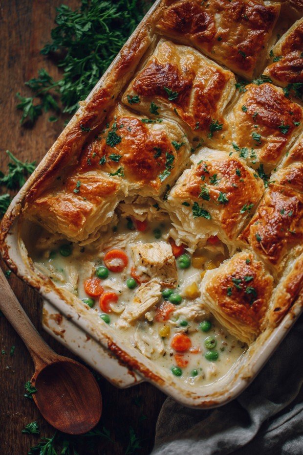 Puff Pastry Chicken Pot Pie Recipe