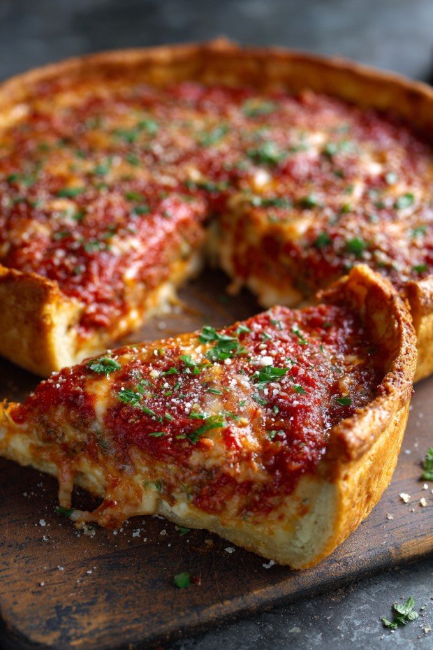 Quick Chicago-Style Deep Dish Pizza Recipe for Busy Nights