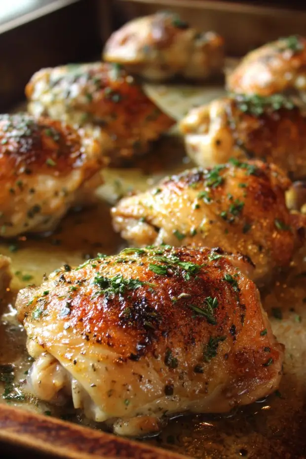 Quick & Easy 30-Min Oven Baked Chicken Thighs