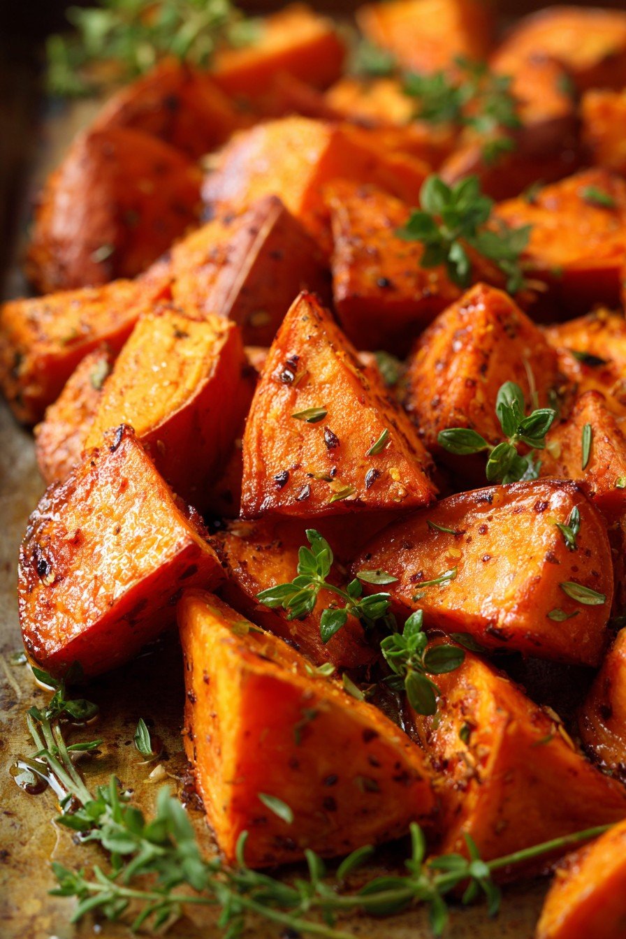 Savory Roasted Sweet Potatoes
