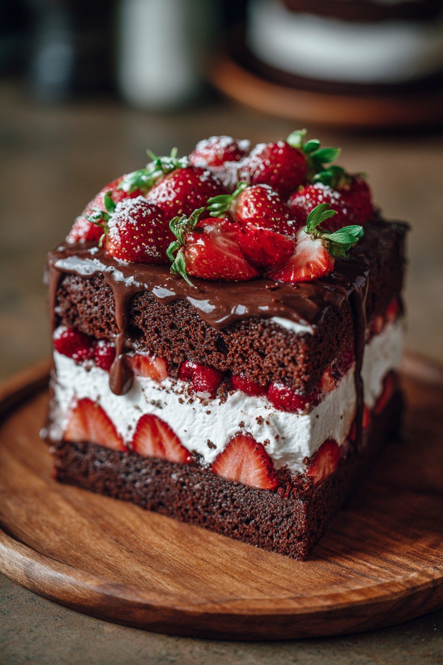 Strawberry Chocolate Cake